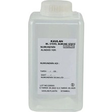 Kavlan Su Numune Şişesi 250 ml Pp Tiyosülfatlı Gama Steril Şeffaf/koli 135 Adet