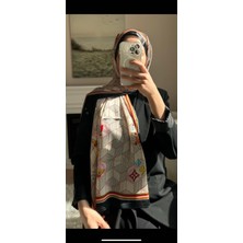 Buscarfs Siyah Şeritli Ipek Şal