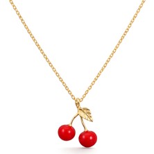 Zeya Kuyumculuk 14 Ayar Altın Kiraz Kolye