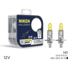 Universal Nıken 12V H1 55W Sarı Işık Ampul P14.5S 2800K