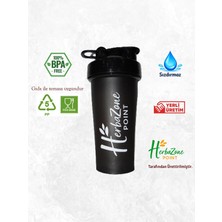 Herbazone Protein Shaker Siyah - Sporcu & Antrenman, Sızdırmaz, Bpa-Free 600 ml