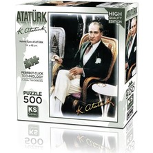 Kaia Life 20060 Kahve Içen Atatürk 500 Parça Puzzle-Ks Puzzle