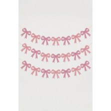 Le Mabelle Pembe Simli Fiyonk Figür Parti Banner