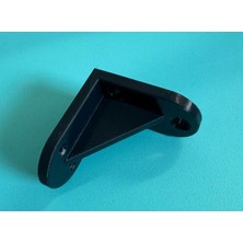 3D Baskı Zamanı Yüksek Dayanımlı L-Destek Braketi – 3D Baskı Güçlendirilmiş Raf Tutucu (Siyah)
