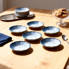 Güral Porselen Acem 6 Parça 10 cm Porselen Çay Tabağı Seti