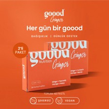 Goood Nutrition Goood Ginger Bağışıklık Destekleyici Bitkisel 48'li Pastil (Zencefil, Zerdeçal, C Vitamini)