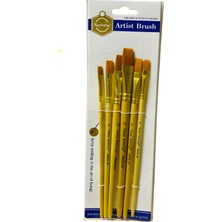 Elegantshop Ahşap Saplı 6'lı Resim Fırça Seti A609-6F