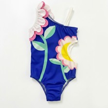 Beyaz Bebe Kız Çocuk Trend Deniz Havuz Bikini