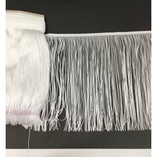 Püskül Saçak Beyaz 25 cm 1 Metre