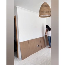 Özgürce Şık Ahşap Duvar Paneli, Boyanabilir, 54X102 Cm, Dekoratif Çıtalar