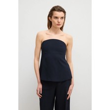 Love My Body Moda Tutkusu Krep Bluz Lacivert 115M2342000