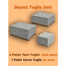 Özgürce Beyaz Boyanabilir Minyatür Tuğla Inşaat Seti, 304 Parça, Yaratıcı Eğlence