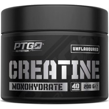 Ptgo Nutrition Creatine Monohydrate 200G | 40 Servis | Aromasız Kreatin