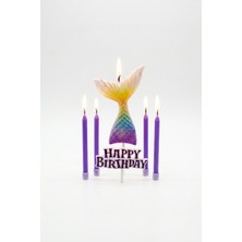 Le Mabelle Lila Deniz Kızı Figürlü Happy Birthday Mum Set