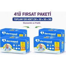 Dermaped Yetişkin Hasta Bezi Bel Bantlı S Beden 120 Adet Süper Emici