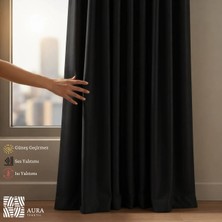 Fluiana Siyah Blackout Perde| Işık Geçirmez Perde |karartma Perde | Güneşlik Perde | Güneş Geçirmez Perde