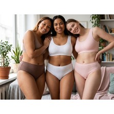 Hb Comfort Kadın Fitilli Pamuklu Bato Külot 3’lü Set 6200-8