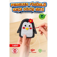 Özgürce Kendin Yap Keçe Dikiş Seti, Penguen Eğitici Oyuncak, 3 Yaş ve Üzeri