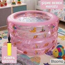 Blooma Tabanlı Şişme Çocuk Havuzu 100X60 cm + Pompa Hediyeli