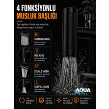 Aqua Sara Tasarruflu 4 Modlu Şelale Ayarlanabilir Musluk Başlığı Mutfak Eviye Bataryası Lavabo Bataryası