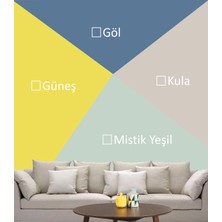 Özgürce Renkli Geometrik Duvar Boyama Seti - Kendi Tasarımını Yarat, Eğlence Dolu