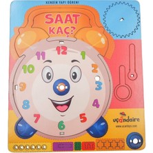 Özgürce Ahşap Eğitici Saat Kendin Yap Oyunu, Öğrenirken Eğlence Dolu Anlar