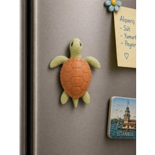 Kaplumbağa Buzdolabı Magneti – Dekoratif Sevimli Mutfak Süsü | 8 cm Mini Figür Magnet