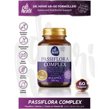 Dr. Henri Passiflora Complex – Passiflora, Valerian, L-Teanin ve Vitamin B6 60 Kapsül