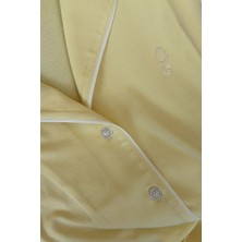 Jaya Viskon Biyeli Kısa Şortlu Pijama Takımı / Sarı