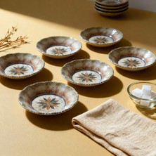 Güral Porselen Güral Porselen Acem 6 Parça 10 cm Çay Tabağı