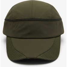 Mollycrush Unisex Outdoor Haki Fermuarlı Kep Şapka - Günlük ve Spor Kullanımına Uygun Vizör Model