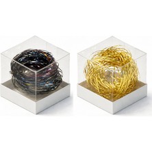 Kali Dekor 2\\\'li Paket Gold - Mavi Mor Tavus Kuşu Bartın Tel Kırma Teli