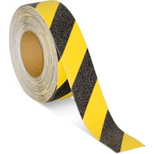 Karaaliler Yapışkanlı Yer Zemin Merdiven Zemin Kaydırmaz Bant Premium 2.5 cm x 15 Metre Kaymaz Bandı Sarı Siyah