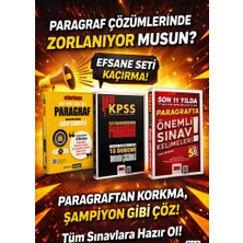 Anla Kazan Yayınları Pegem Ezberbozan Paragraf Soru Bankası & Son 11 Yılda Paragrafta Kullanılan Önemli Sınav Kelimeleri & Birebir Kpss Paragraf 15 Deneme Yargı Seti