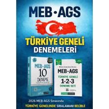 Anla Kazan Yayınları Pegem 2026 Meb Ags Türkiye Geneli 1-2-3 (3'lü Deneme Seti) & Meb Ags Tamamı Çözümlü 10 Deneme Seti