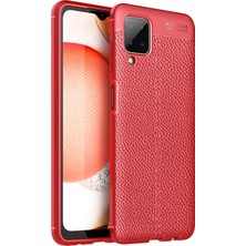 Newface Muratech New  Galaxy A12 Kılıf Auto Focus Kapak - Kırmızı