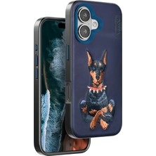 Muratech Venco Iphone 16 Perma Desenli Kapak - Lacivert