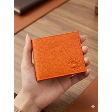 Guzzy Hakiki Dana Derisi Yatay Kelebek Unisex Cüzdan Küçük Boy