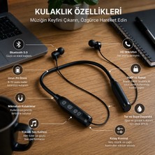 GUNKES Xkın Neckband Bluetooth Kulaklık - Gürültü Engelleyici Mikrofon, Uzun Pil Ömrü & Ultra H