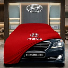 ULTRASHOP Hyundai Centennial Kırmızı Kumaş Oto Branda Araca Özel Penye Araba Brandası Araç Örtüsü
