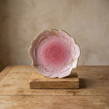 Güral Porselen Rose Premium El Dekoru Dekoratif Porselen Tabak 21 cm