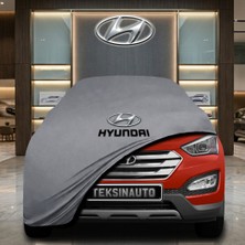 ULTRASHOP Hyundai Santa Fe3 (2013-2018) Gri Kumaş Oto Branda Araca Özel Penye Araba Brandası Araç Örtüsü