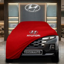 ULTRASHOP Hyundai Santa Cruz (2021 - ) Kırmızı Kumaş Oto Branda Araca Özel Penye Araba Brandası Araç Örtüsü