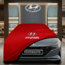 ULTRASHOP Hyundai Elantra Sedan (2020 -) Kırmızı Kumaş Oto Branda Araca Özel Penye Araba Brandası Araç Örtüsü