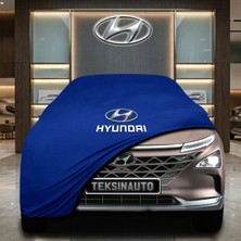 ULTRASHOP Hyundai Nexo Mavi Kumaş Oto Branda Araca Özel Penye Araba Brandası Araç Örtüsü