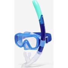 Decathlon Yetişkin Şnorkel Maske Seti - Mavi - 100