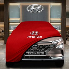 ULTRASHOP Hyundai Nf Kırmızı Kumaş Oto Branda Araca Özel Penye Araba Brandası Araç Örtüsü
