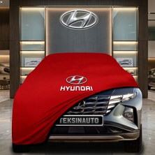 ULTRASHOP Hyundai Tucson (2020 - ) Kırmızı Kumaş Oto Branda Araca Özel Penye Araba Brandası Araç Örtüsü