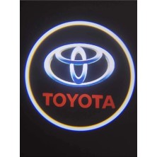 Stilix Garage Toyota Logolu Mesafe ve Işık Sensörlü Pilli Kapı Altı LED Logo