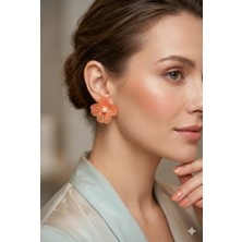 Tılsım Accesories Çiçek Küpe Incili
